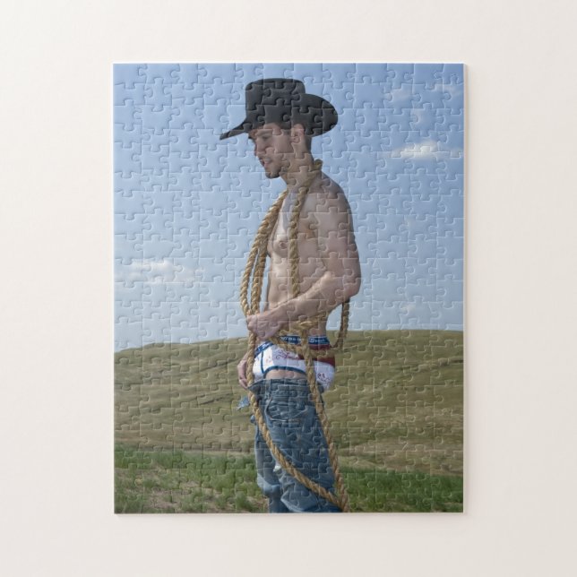 Puzzle 15876-RA Sexy Cowboy (Vertical)