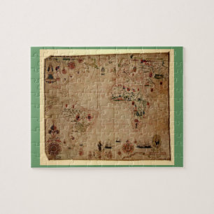 Puzzle 1633 Gráfico de Portolan Océano Atlántico - Pashal