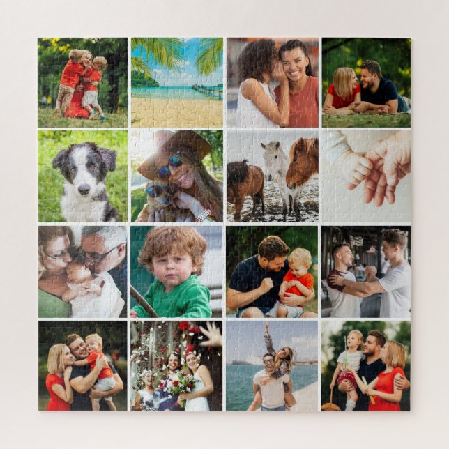 Puzzle 16 Collage de fotos (Vertical)