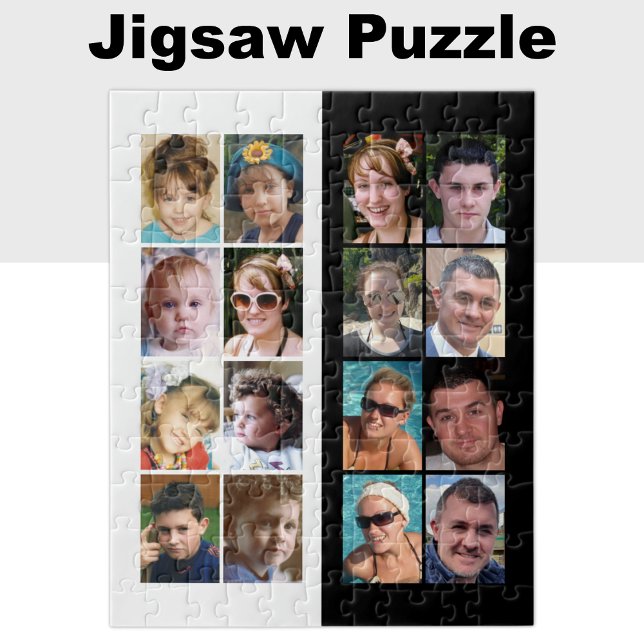 Puzzle 16 collage de fotos en blanco y negro (Subido por el creador)