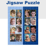 Puzzle 16 luz de collage de fotos y azul oscuro<br><div class="desc">¡Junte sus recuerdos favoritos con este rompecabezas de 16 personalizados de fotos! Perfecto para las noches de juegos familiares, este rompecabezas personalizado muestra sus preciadas instantáneas en una impresión vibrante y de alta calidad. Ya sean momentos de vacaciones, payasadas de mascota o momentos de hitos, cada pieza se conecta para...</div>