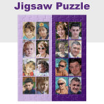 Puzzle 16 luz de collage de fotos y morado oscuro<br><div class="desc">¡Junte sus recuerdos favoritos con este rompecabezas de 16 personalizados de fotos! Perfecto para las noches de juegos familiares, este rompecabezas personalizado muestra sus preciadas instantáneas en una impresión vibrante y de alta calidad. Ya sean momentos de vacaciones, payasadas de mascota o momentos de hitos, cada pieza se conecta para...</div>