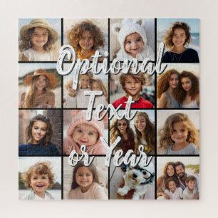 Puzzle 16 Secuencia de texto de collage de fotos