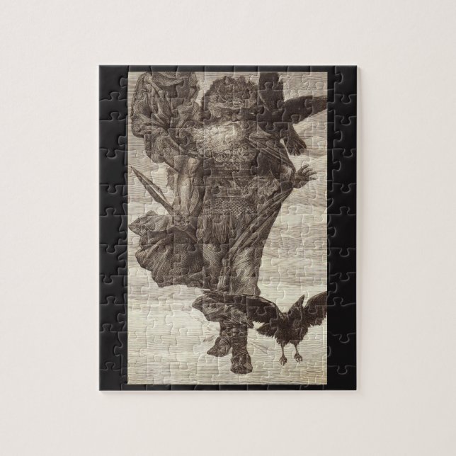 Puzzle 1871 Odin, dios de los nórdises de la sabiduría (Vertical)