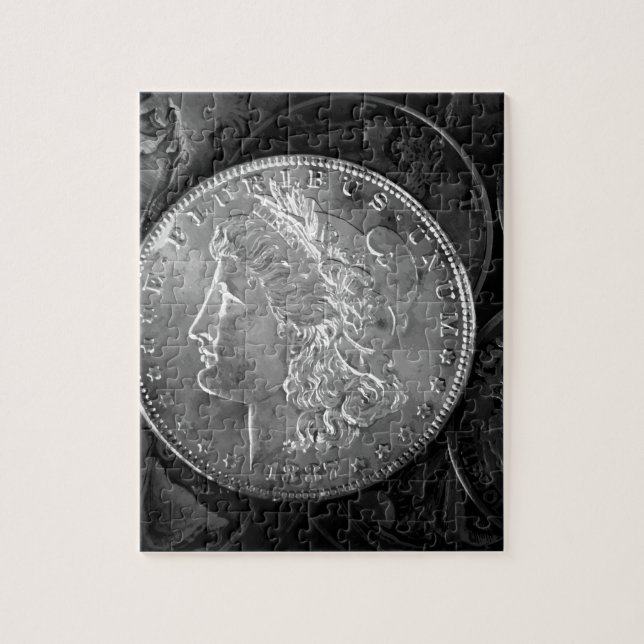 Puzzle 1887 Dólar Plateado Liberty (Vertical)