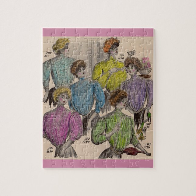 Puzzle 1908 Gimbels damas blouses waists no. 1 (Vertical)
