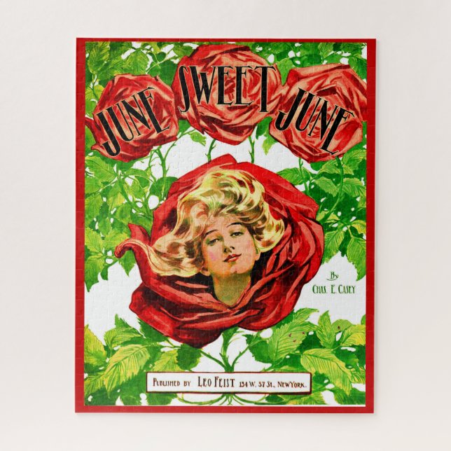 Puzzle 1908 Junio Dulce Junio estampado de la cubierta de (Vertical)