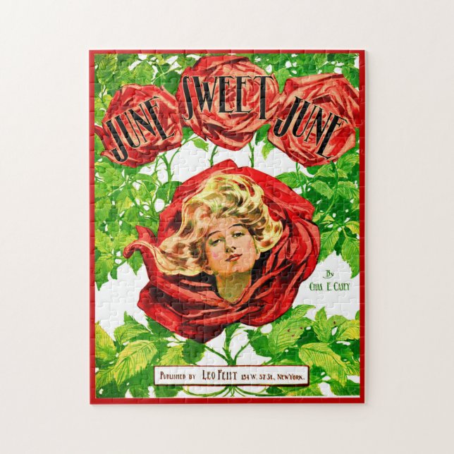 Puzzle 1908 Junio Portada musical de papel de junio dulce (Vertical)