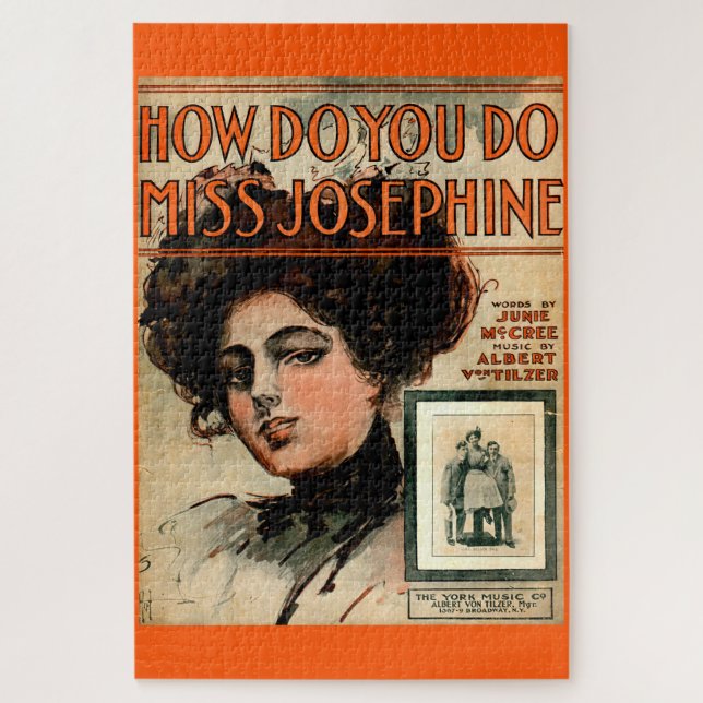 Puzzle 1909 Cómo se hace Miss Josephine partitura (Vertical)
