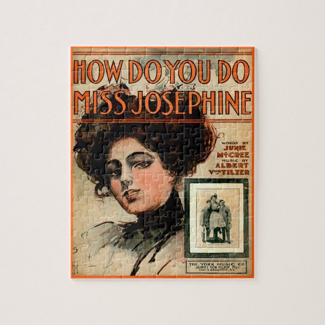 Puzzle 1909 Cómo se hace Miss Josephine partitura (Vertical)