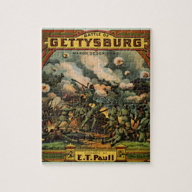Puzzle 1917 La batalla de las partituras de Gettysburg (Vertical)