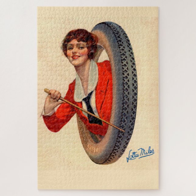 Puzzle 1928 Kelly-Springfields mascota de neumáticos Lott (Vertical)