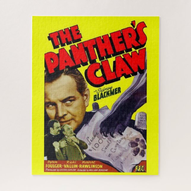 Puzzle 1942 poster de cine The Panther's Claw (Vertical)