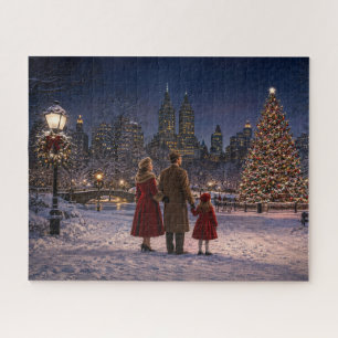 Puzzle 1950 Navidad Familia Central Park EE. UU.