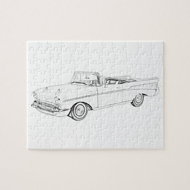 Puzzle 1957 Chevy Bel Air convertible (Horizontal)
