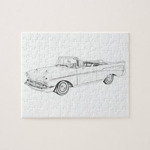 Puzzle 1957 Chevy Bel aire convertible