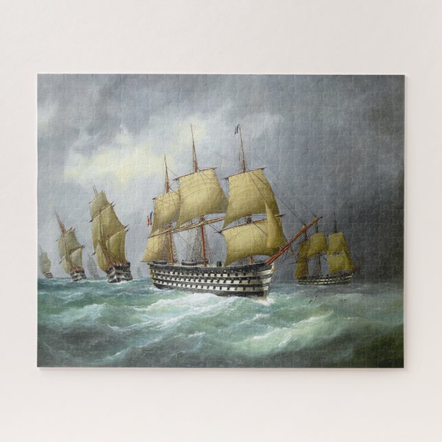 Puzzle 1.ᵉʳ buque de guerra de vapor 1884 (Horizontal)