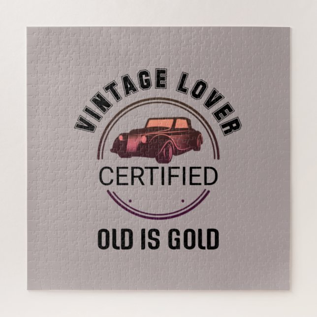 Puzzle 1.car lover vintage (Vertical)
