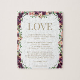 Puzzle 1 Corinthians 13 Love Bible Verse Floral