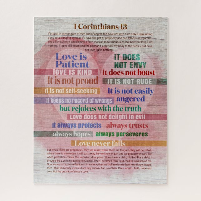Puzzle 1 Corintios 13 - Amor (Vertical)