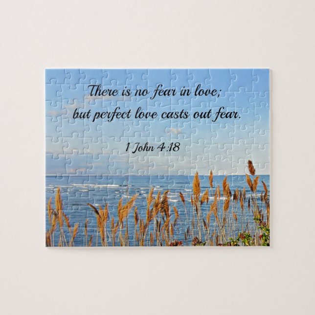 Puzzle 1 Juan 4:18 No hay miedo en el amor, sino perfecto (Horizontal)
