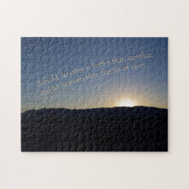 Puzzle 1 Samuel 15:22 Sunset