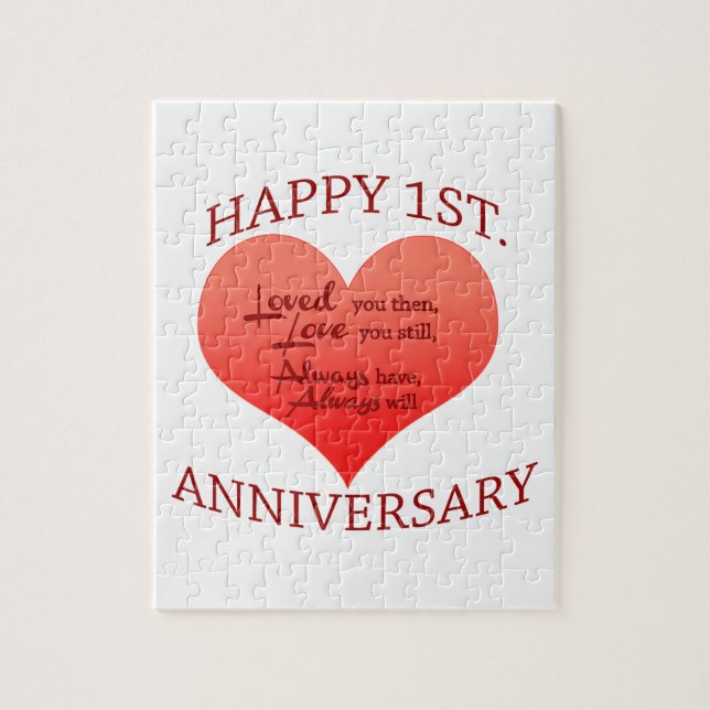 Puzzle 1r feliz. Aniversario (Vertical)