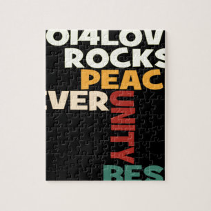 Puzzle 2014 Love Rocks Peace Art Print