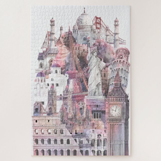 Puzzle 20" x 30", 1014 piezas Colección Arquitectónica (Vertical)