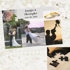 Puzzle 20 x 30 Novia personalizada y Groom Añadir tus fot