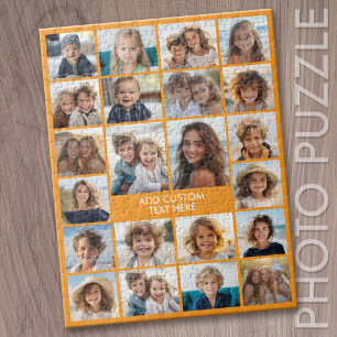 Puzzle 22 Colaje de Fotos - Minimalista Moderno con Texto