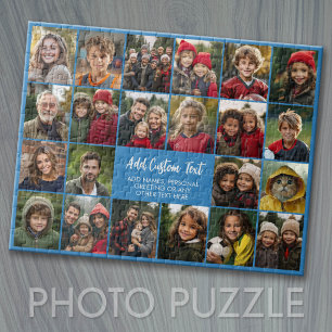 Puzzle 22 Collage de fotos moderno con rejilla y 2 cuadro