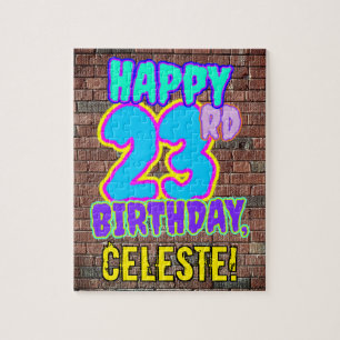 Puzzle 23rd Birthday ~ Fun, Urban Graffiti Inspired Look