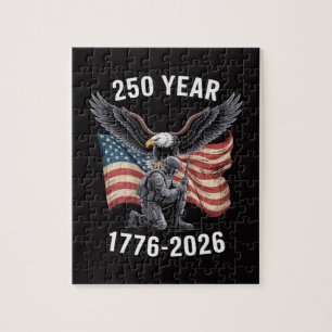 Puzzle 250 años 250 aniversario EE. UU. 4 de julio