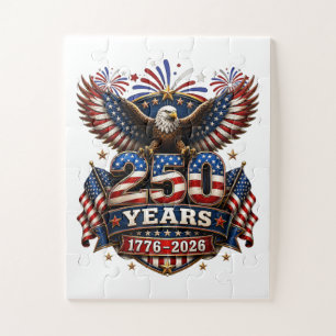 Puzzle 250 años 4 de julio aniversario 250 de Estados Uni