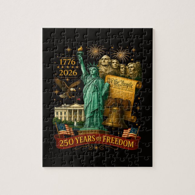 Puzzle 250 años de libertad estadounidense (Vertical)