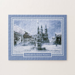 Puzzle 252 piezas Braunschweig Iglesia Invierno Snowy