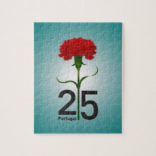 Puzzle 25 de abril, la Revolución de los Claveles, Portug