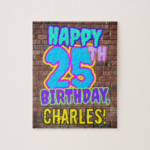 Puzzle 25th Birthday ~ Fun, Urban Graffiti Inspired Look
