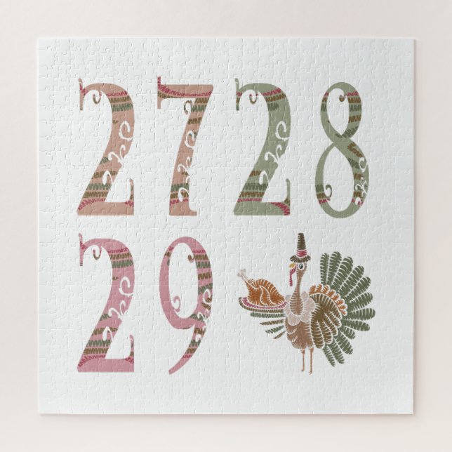 Puzzle 27 28 29 Turkey | Community Sharing of Blessings (Vertical)