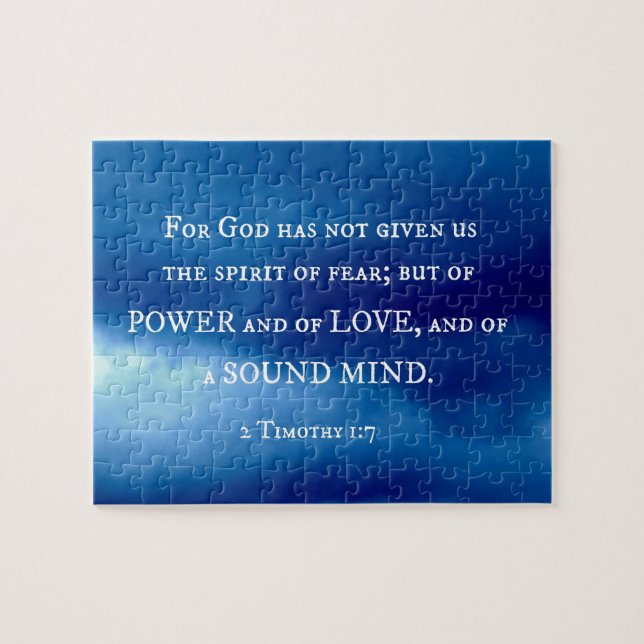 Puzzle 2 Timoteo 1:7 Porque Dios no ha dado...... (Horizontal)