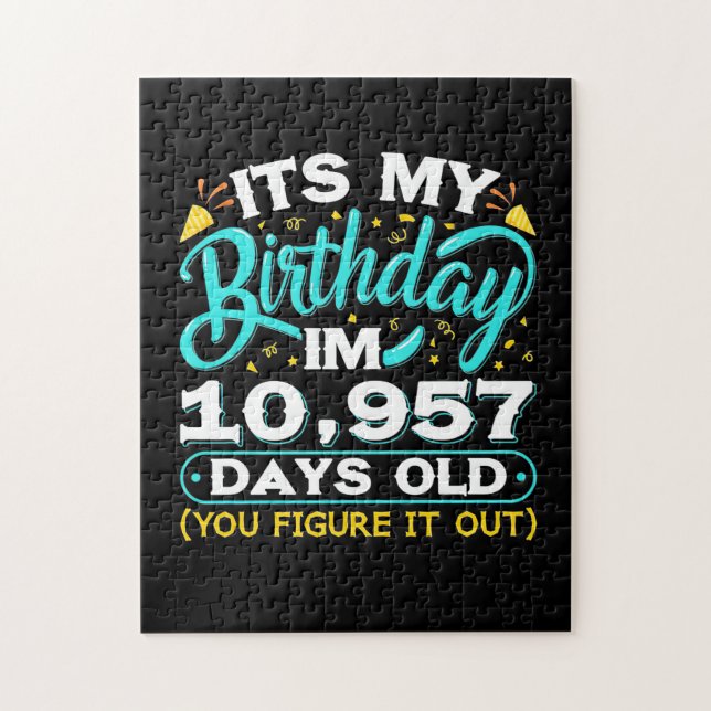 Puzzle 30 cumpleaños | Es Mi Cumpleaños 30 (Vertical)