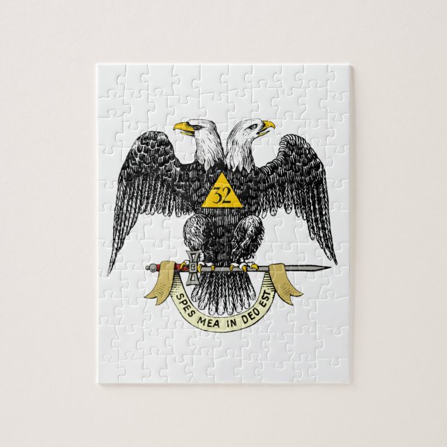 Puzzle 32do Negro escocés Eagle del rito del grado (Vertical)