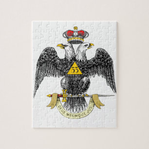 Puzzle 33ro Negro escocés Eagle del rito del grado