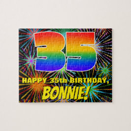 Puzzle 35 Aniversario: Fuegos artificiales divertidos y c