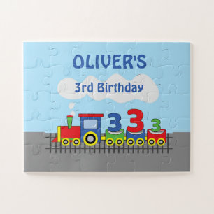 Puzzle 3.ᵉʳ nombre de personalización del tren de cumplea