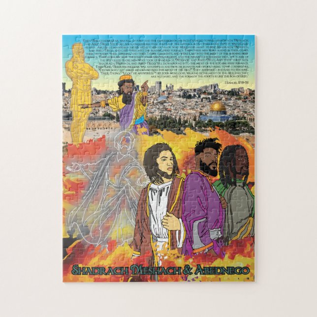 Puzzle 3 niños hebreos (Vertical)