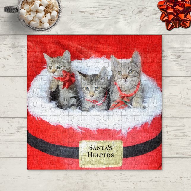 Puzzle 3 pequeños ayudantes de los gatitos de Santa (Subido por el creador)