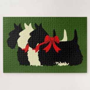 Puzzle 3 Silueta negra de Scottish Terrier /1014 piezas