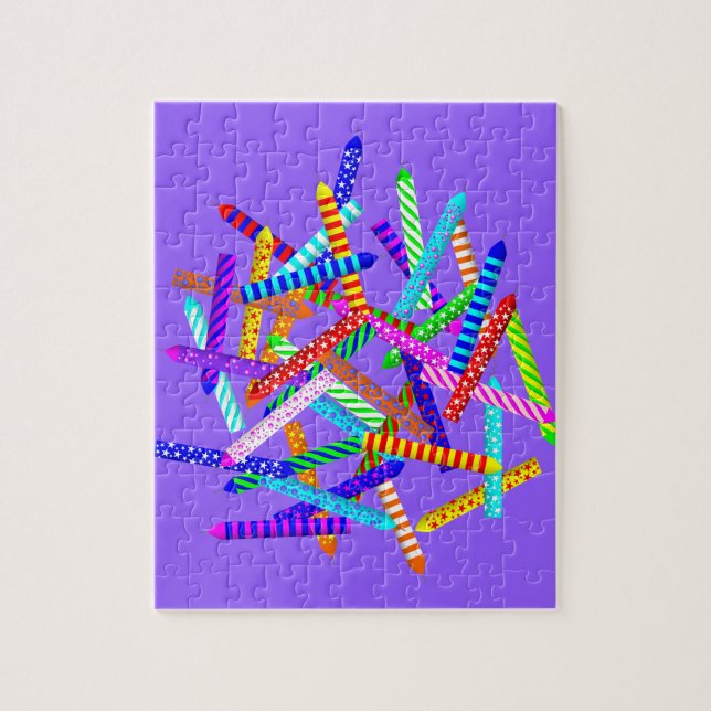 Puzzle 40.o Cumpleaños con las velas (Vertical)